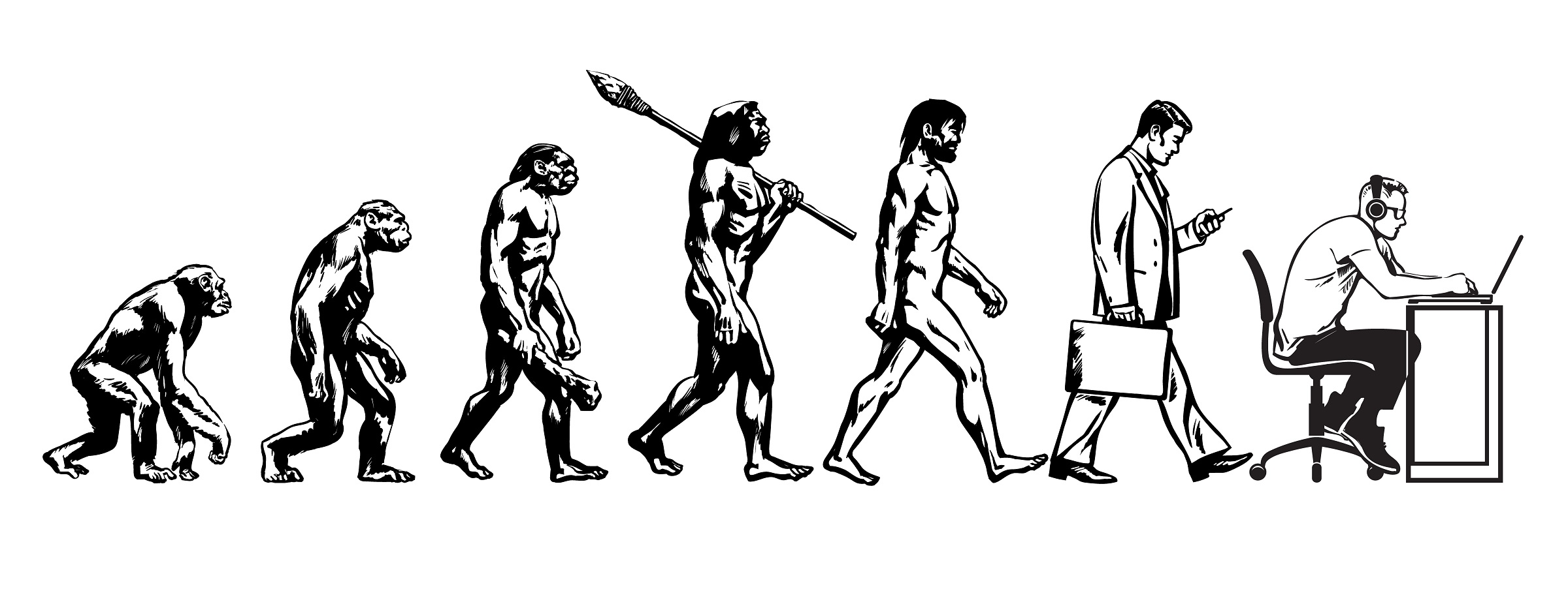 evolution of man- small