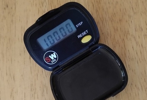 pedometer with 10,000 steps