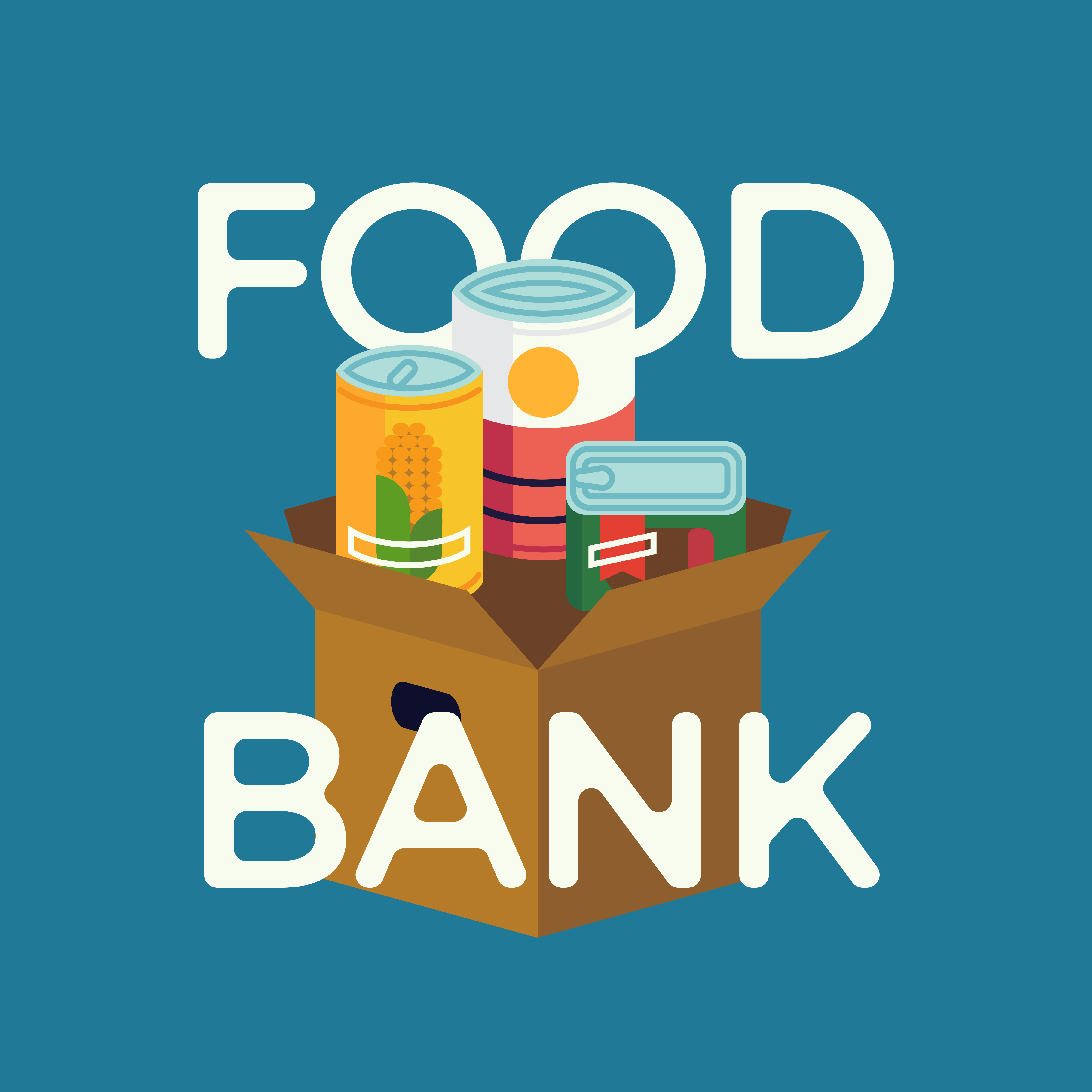 donate to the food bank to help